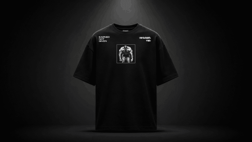 BLACK T-SHIRT – STATEMENT GRAPHIC