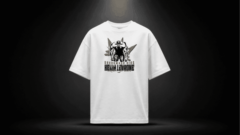 WHITE T-SHIRT – LEGACY GOLD GRAPHIC
