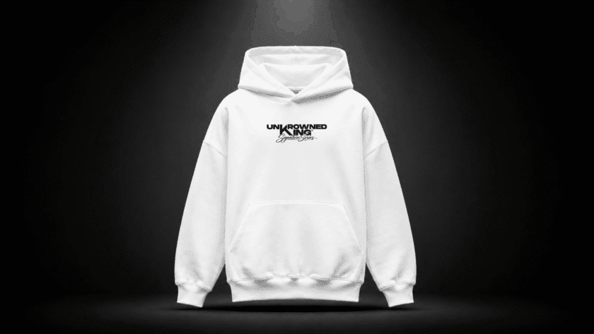 WHITE HOODIE – CORE LOGO